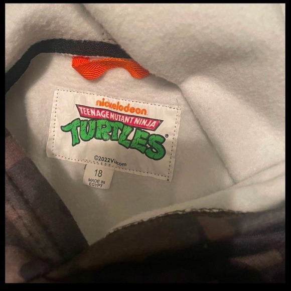 Nickelodeon TMNT Teenage Mutant Ninja Turtles School hoodie Throwback - Picture 4 of 7